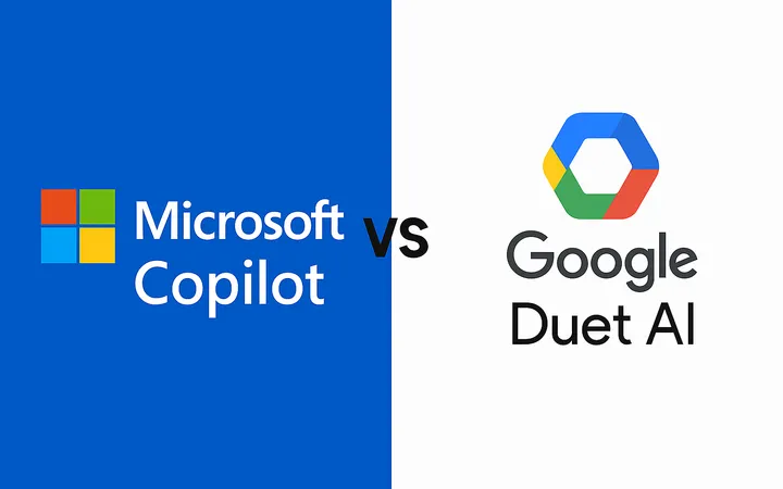 Billede med Microsoft Copilot vs. Google Duet