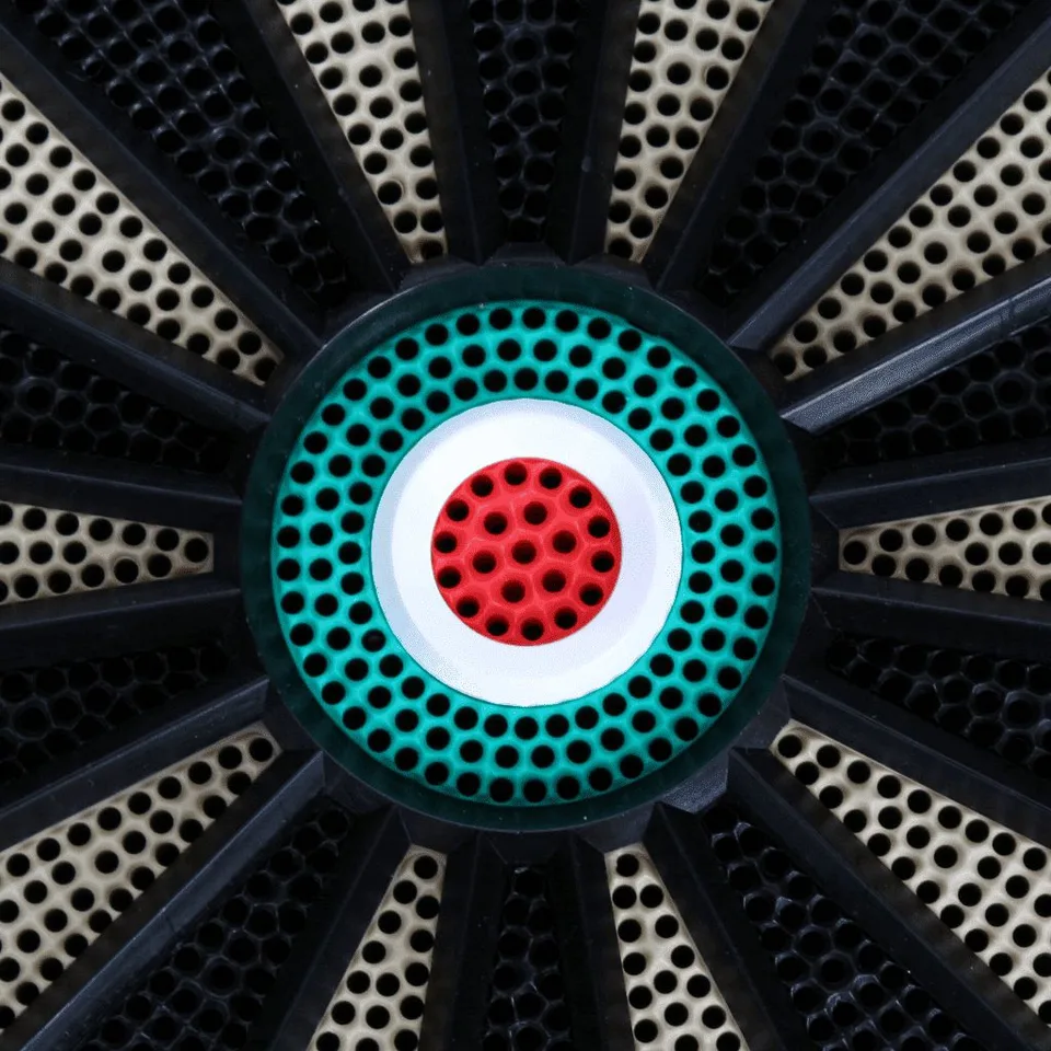 Bullseye på en dartskive. Illustrerer kerne eller essensen af Prompt Engineering.
