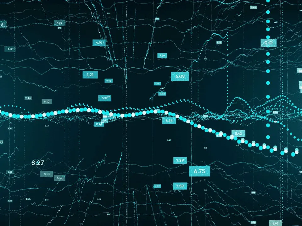 Billede der illustrerer data og datastrømme