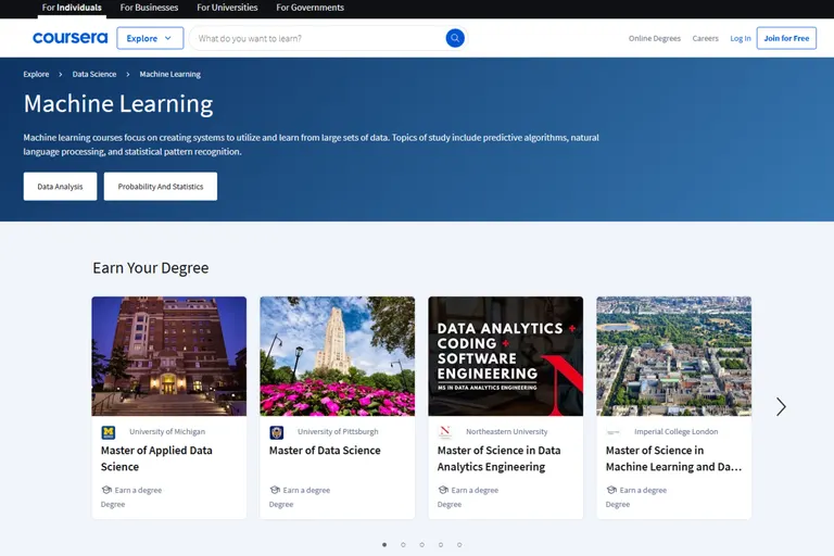 Coursera ML kurser