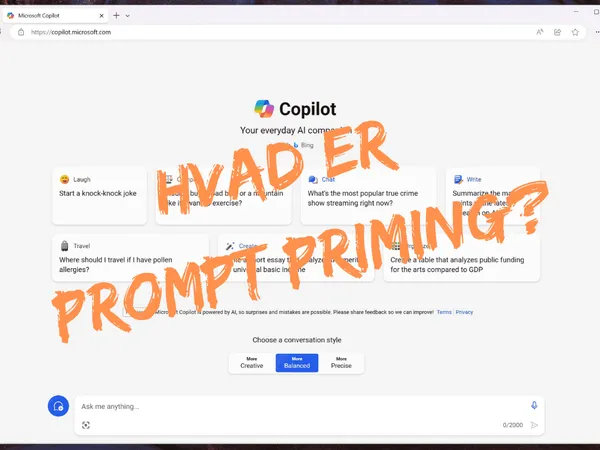 Prompt Priming: Nøglen til bedre AI-svar