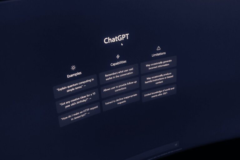 Skærmbillede af ChatGPT - ChatGPT er det område, der fylder mest på vores AI kurser.